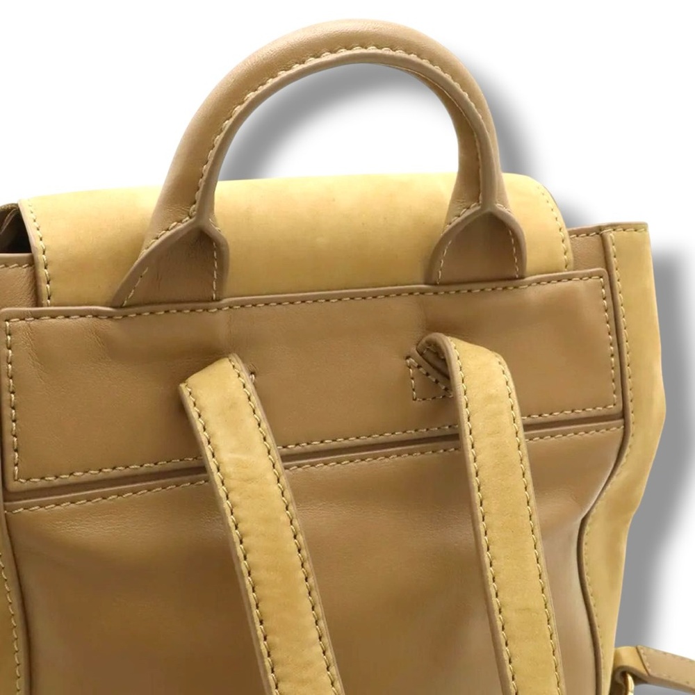 Tory Burch Harper Fringe Mini Backpack Suede "Otter Brown" or Tan Funky Cowgirl - Picture 6 of 9